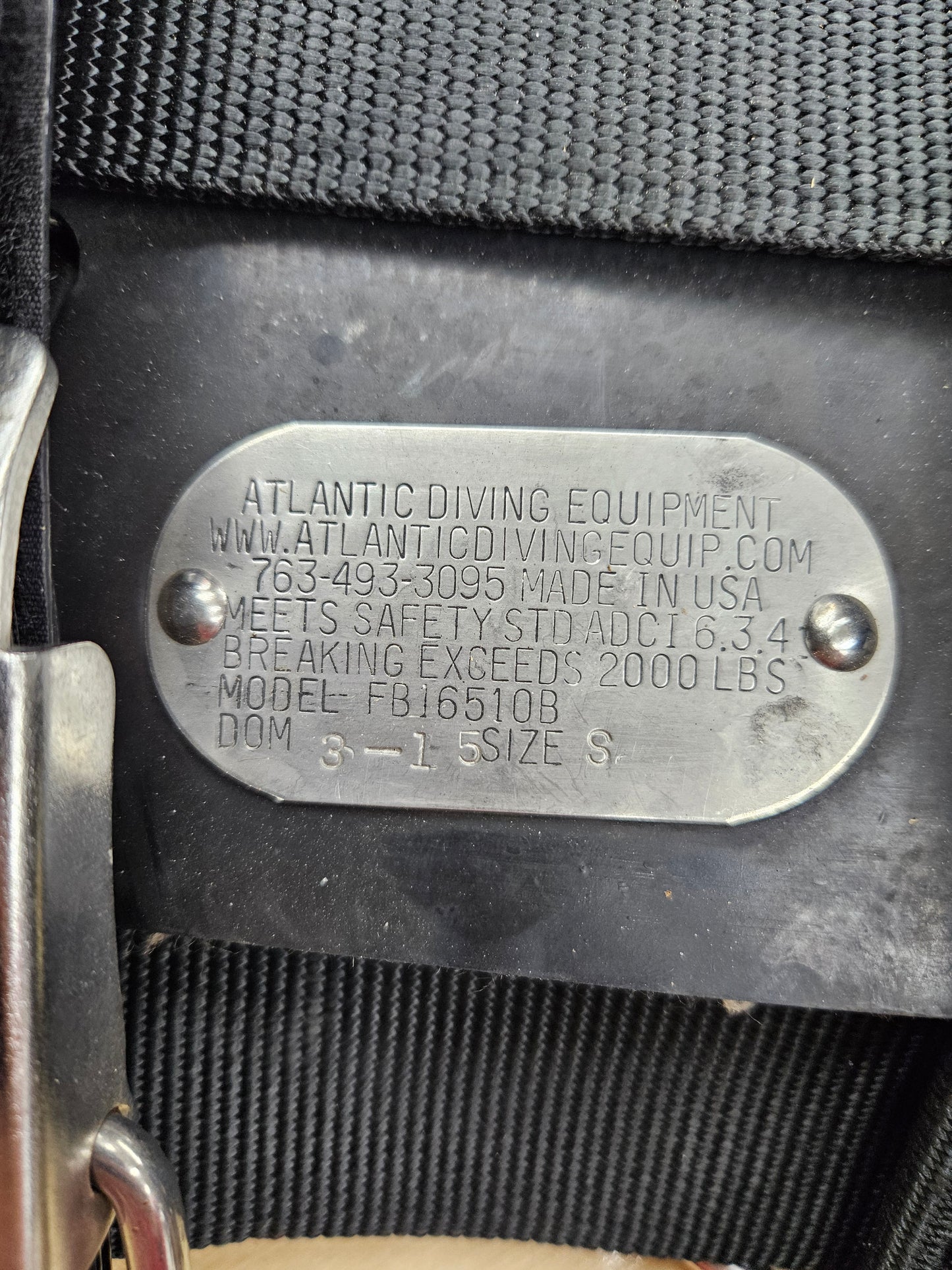 Atlantic Diving Equipment Commercial Diver Harness