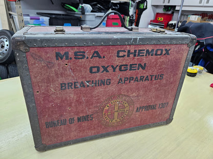 MSA Chemox Oxygen Antique Collectible box