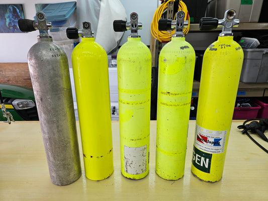 Aluminum 30cf Scuba Cylinders