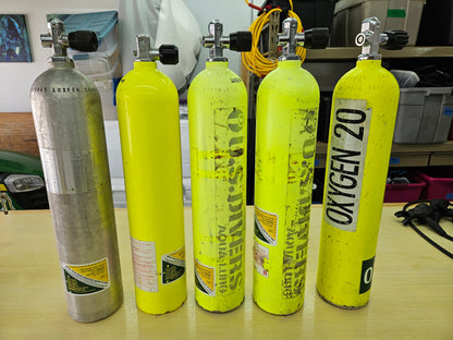 Aluminum 30cf Scuba Cylinders