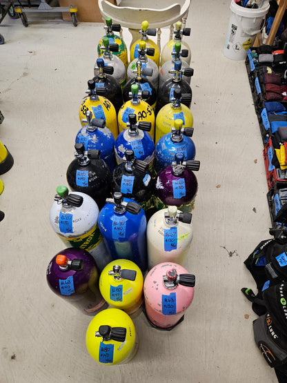 AL80 Used Aluminum SCUBA Cylinders