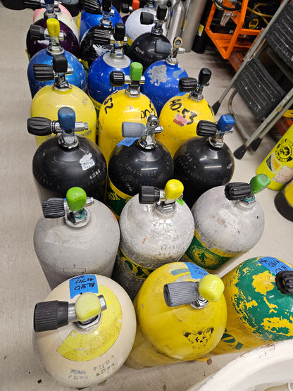 AL80 Used Aluminum SCUBA Cylinders