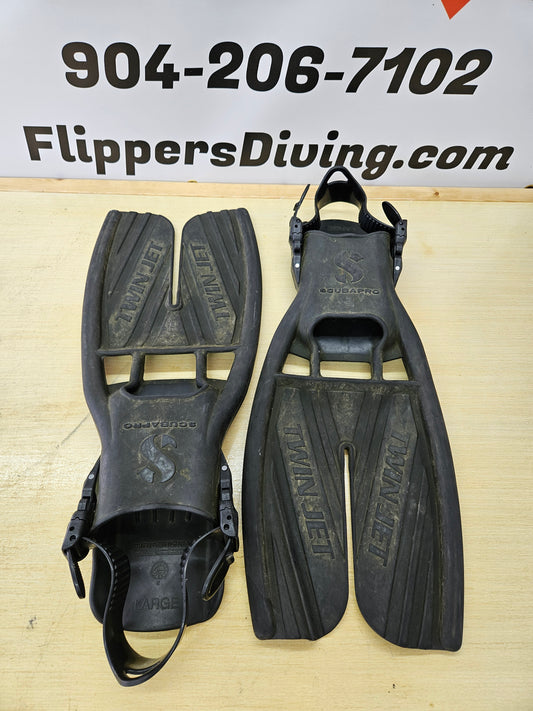Scubapro Twin Jet Dive Fins (Large)