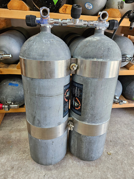 PST LP104 Steel Cylinders - Doubled