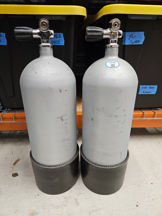 Faber HP80 Galvanized Steel Scuba Cylinders