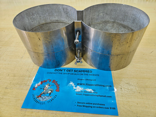 8" Stainless Steel Tank Bands (3" Wide!)