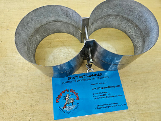 8" Stainless Steel Tank Bands (3" Wide!)