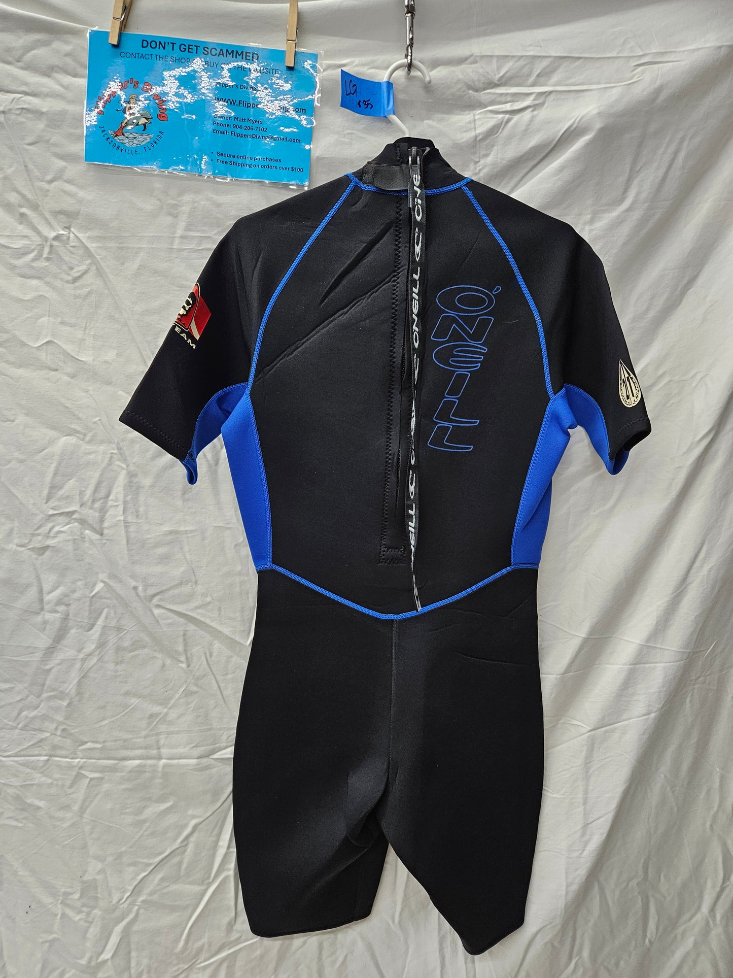 O'neil 2/1mm Shorty Wetsuit (LARGE)
