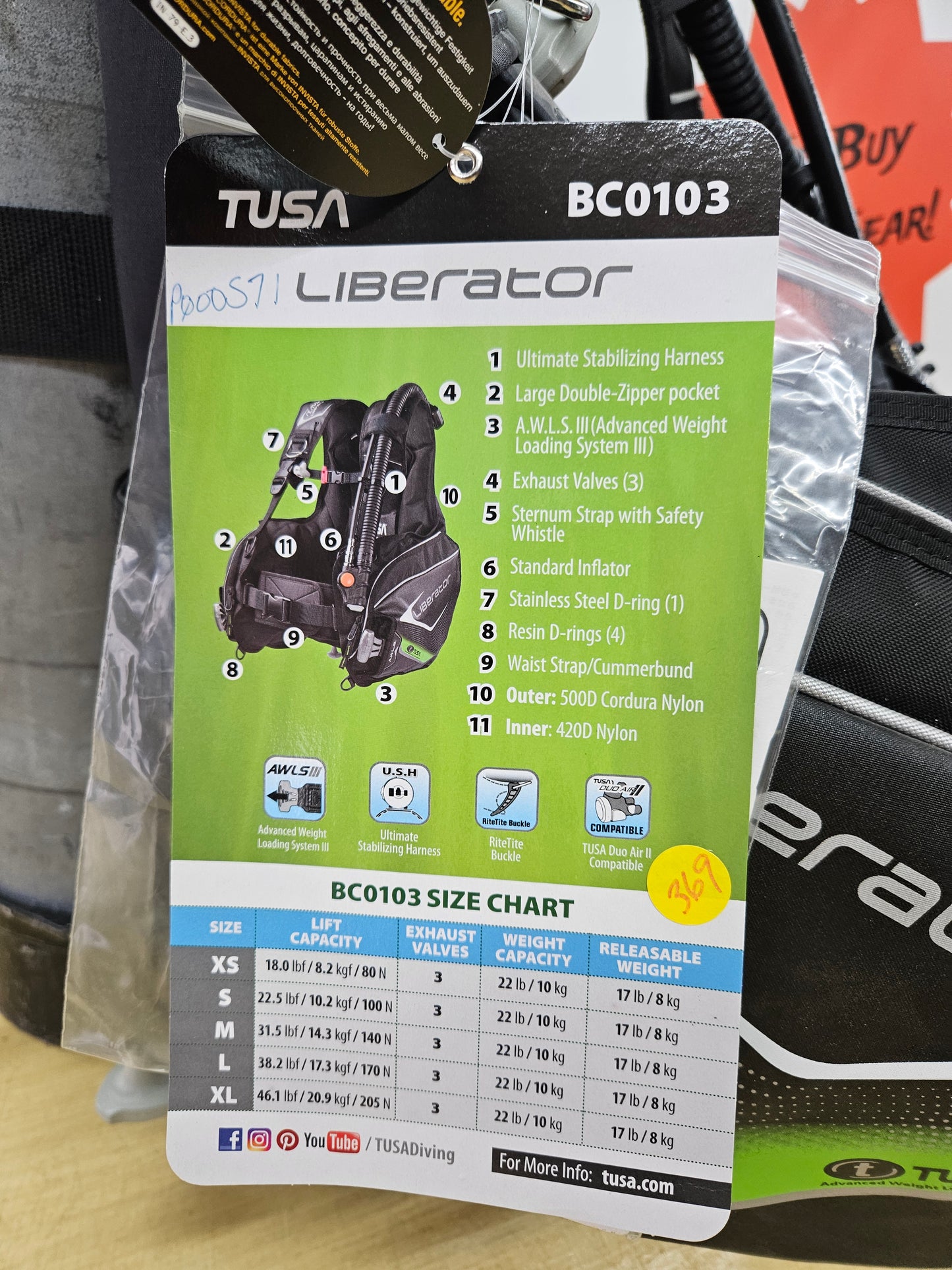 Tusa "Liberator" BCD (XL)   **NEW!!**