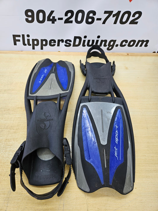 Scubapro Jet Sport Dive Fins (Medium 8-10)
