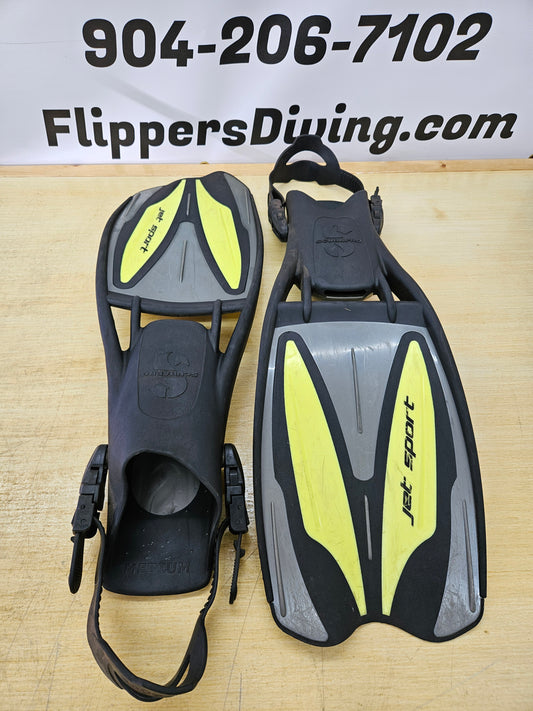 Scubapro Sport Jet diving fins (Medium 8-10)