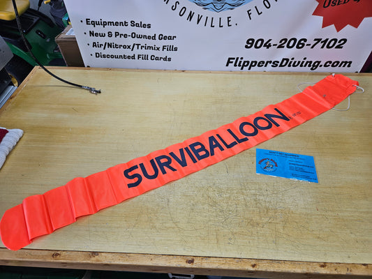 "SURVIBALLON" Surface Marker Buoy (SMB) 8ft.