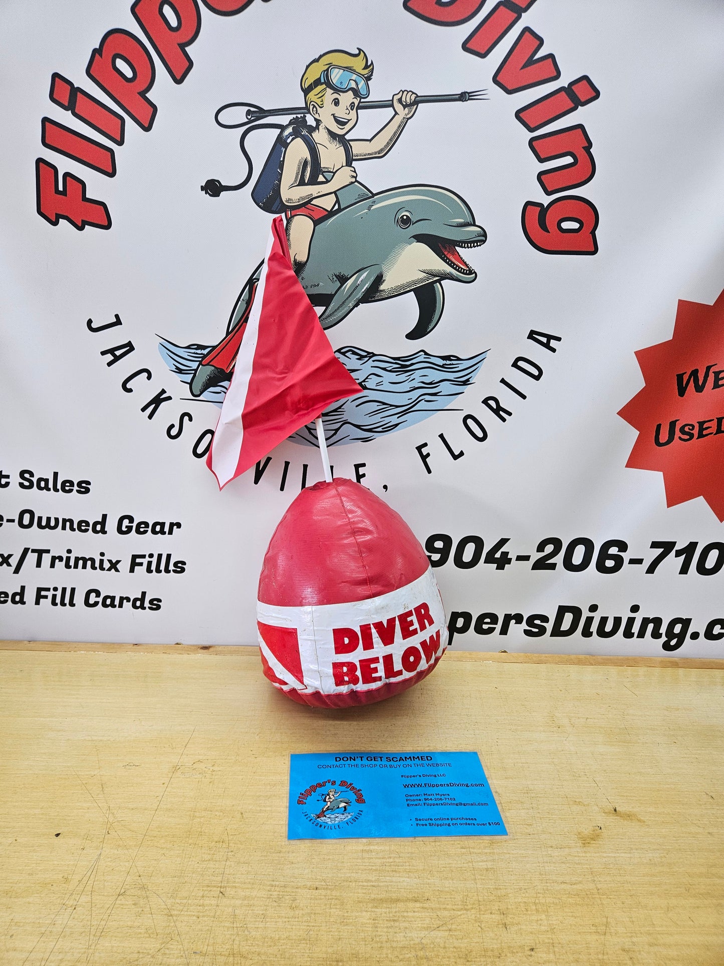 Inflatable Diver Down Flag/Float