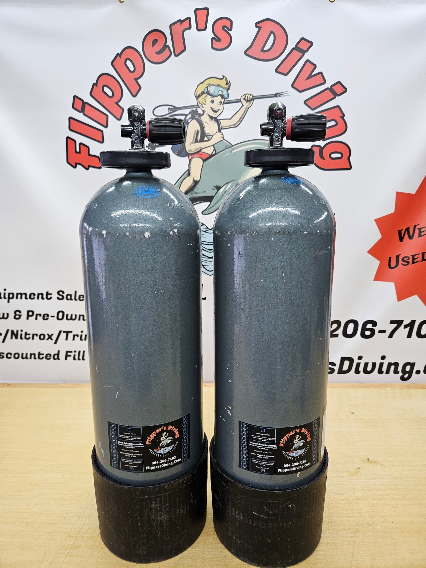 Faber HP133 Steel Dive Cylinders