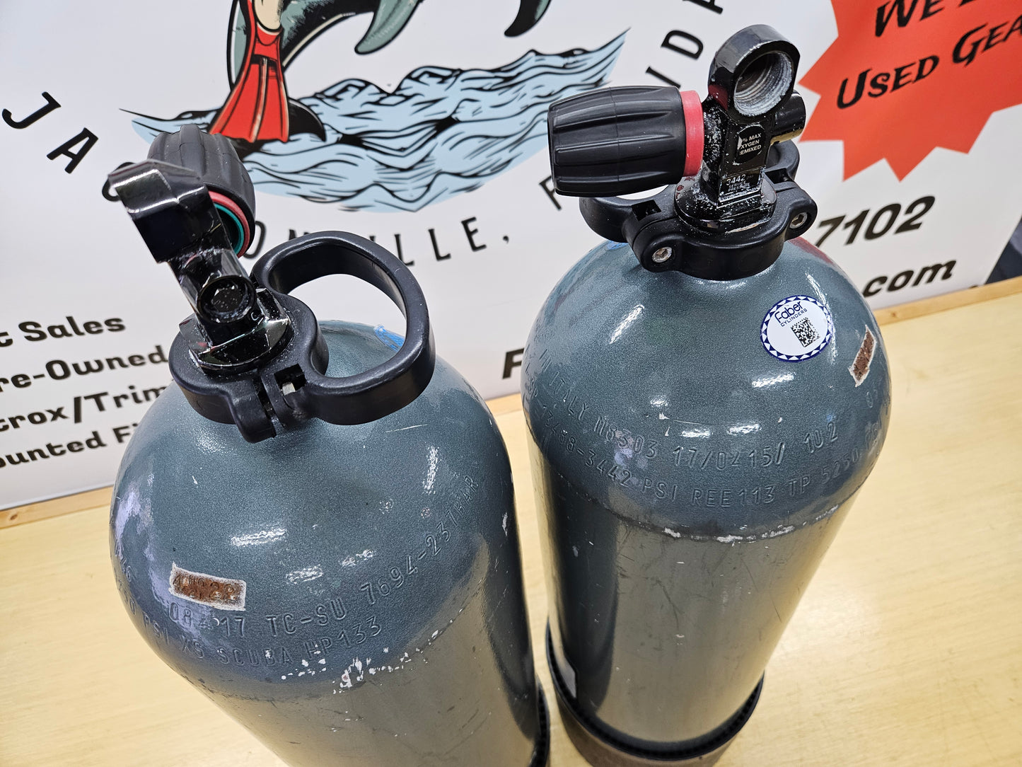 Faber HP133 Steel Dive Cylinders