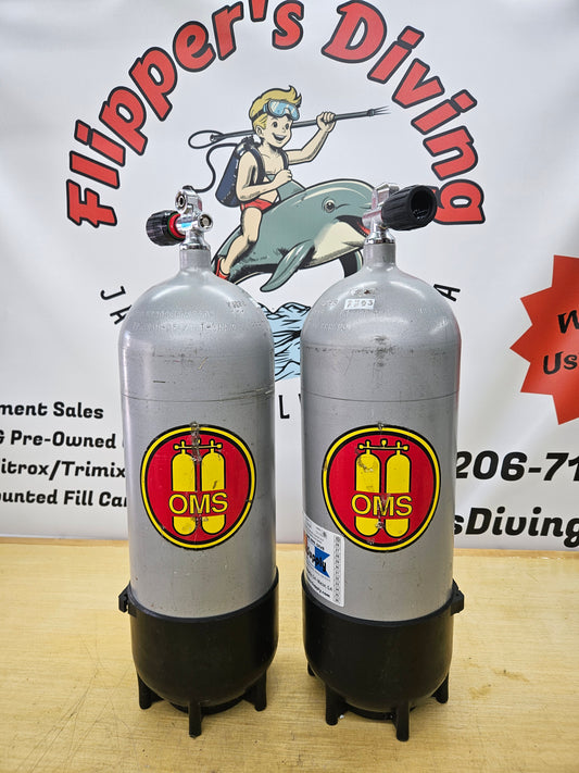 Faber LP95's (Pair) Steel Scuba Cylinders