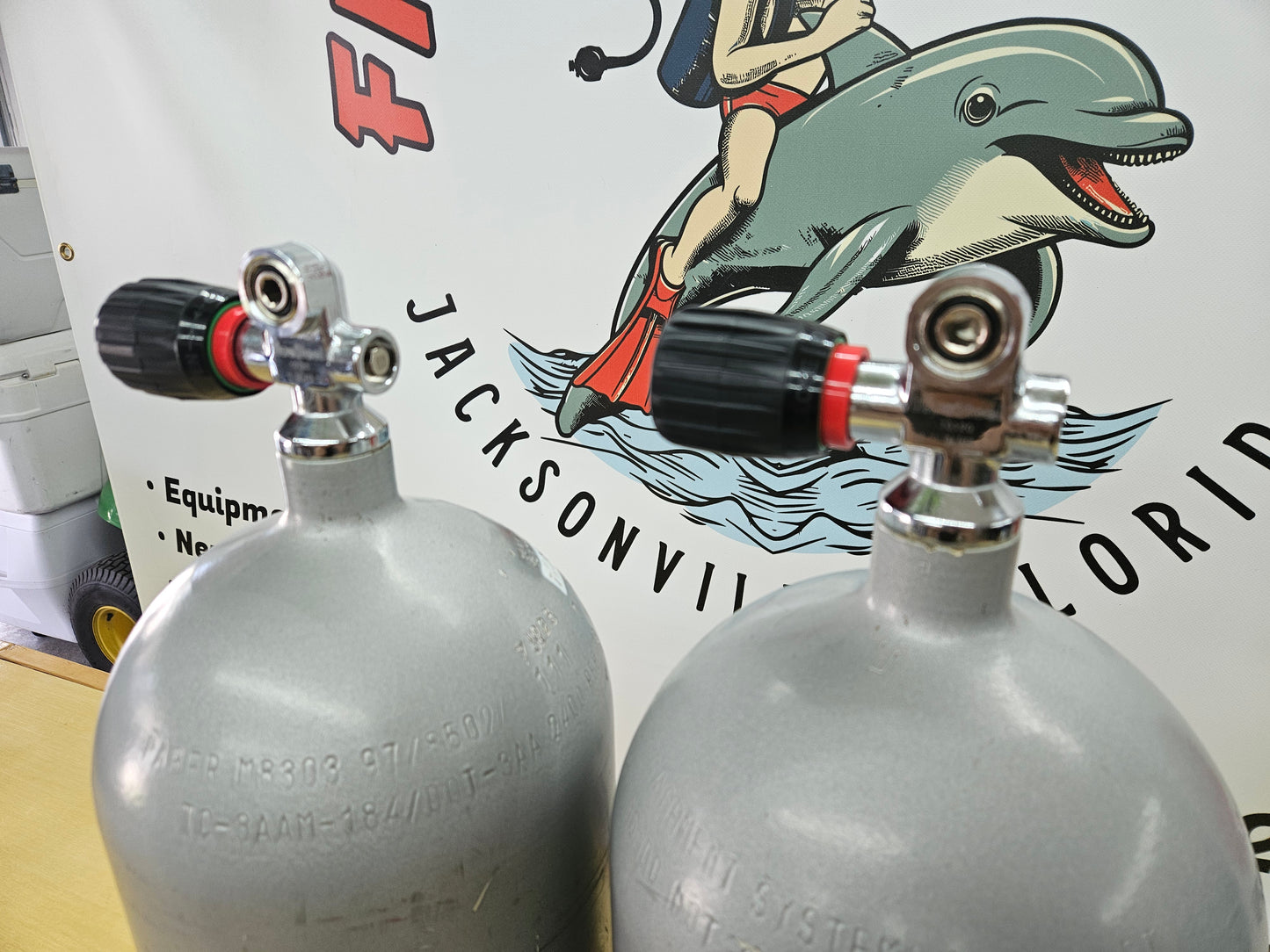 Faber LP95's (Pair) Steel Scuba Cylinders