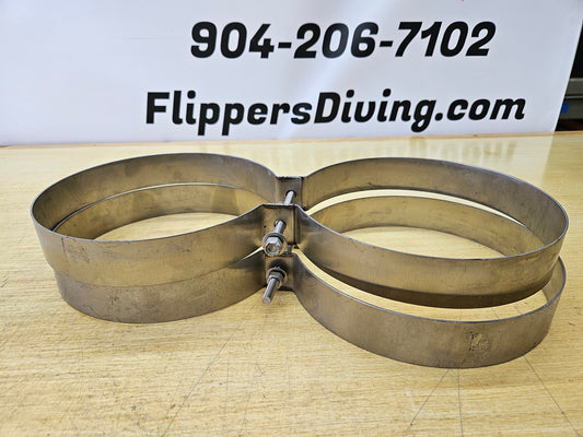 8" Stainless Steel Tank Bands #B002