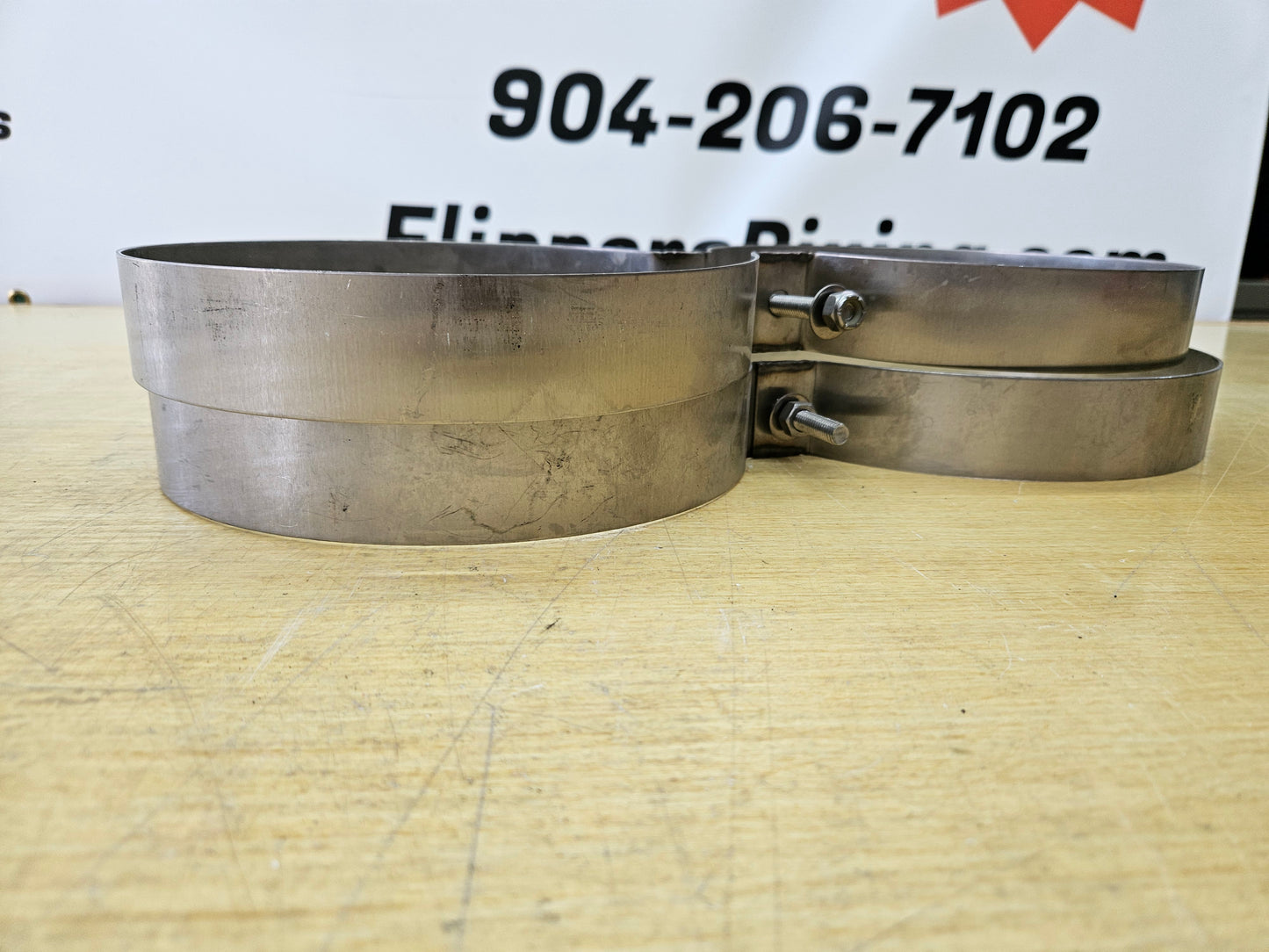 8" Stainless Steel Tank Bands #B002