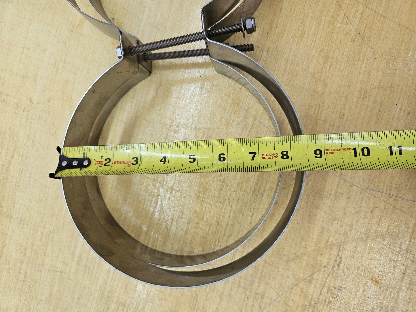 8" Stainless Steel Tank Bands #B002