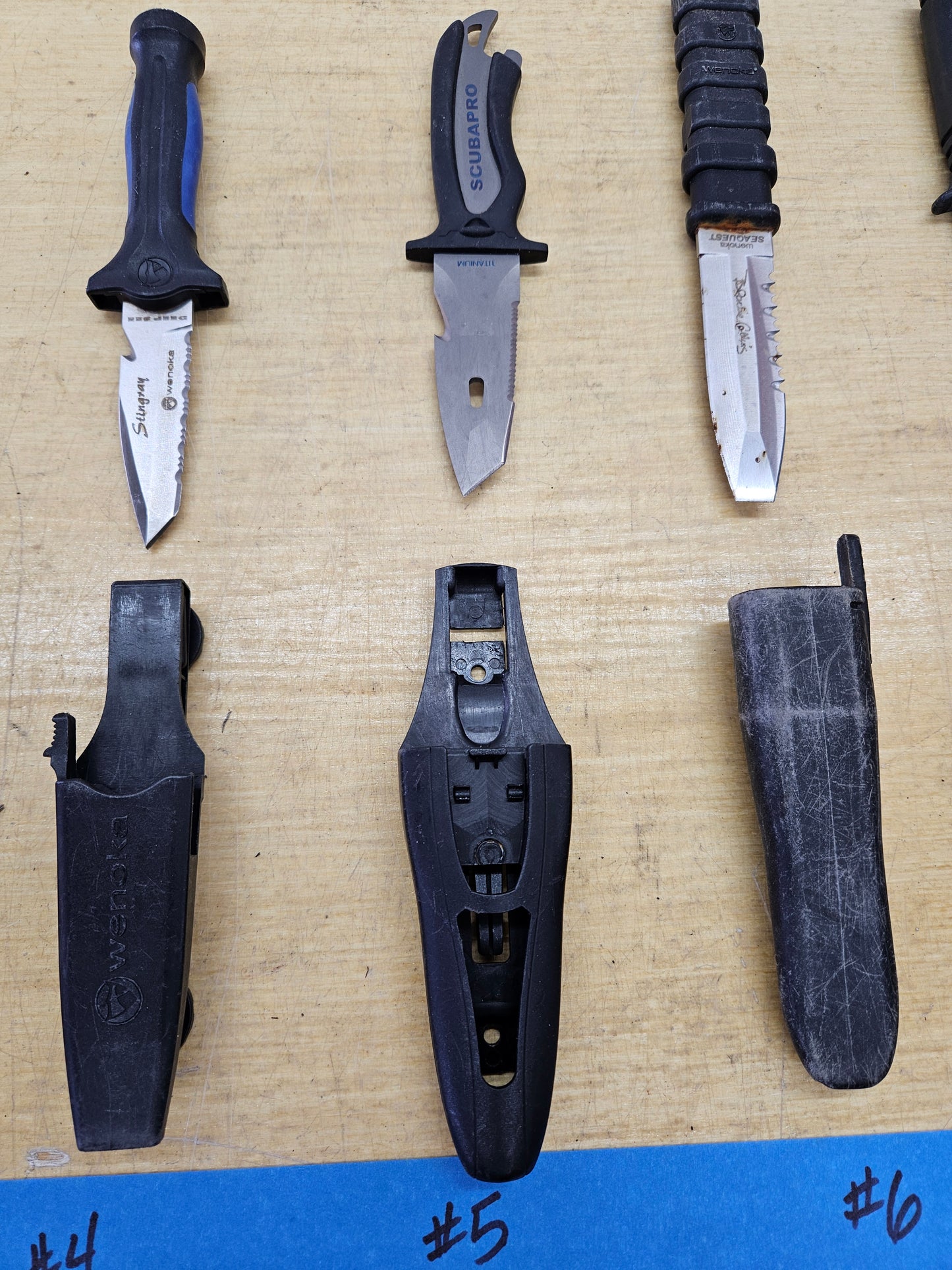 Divers Knives and Tools