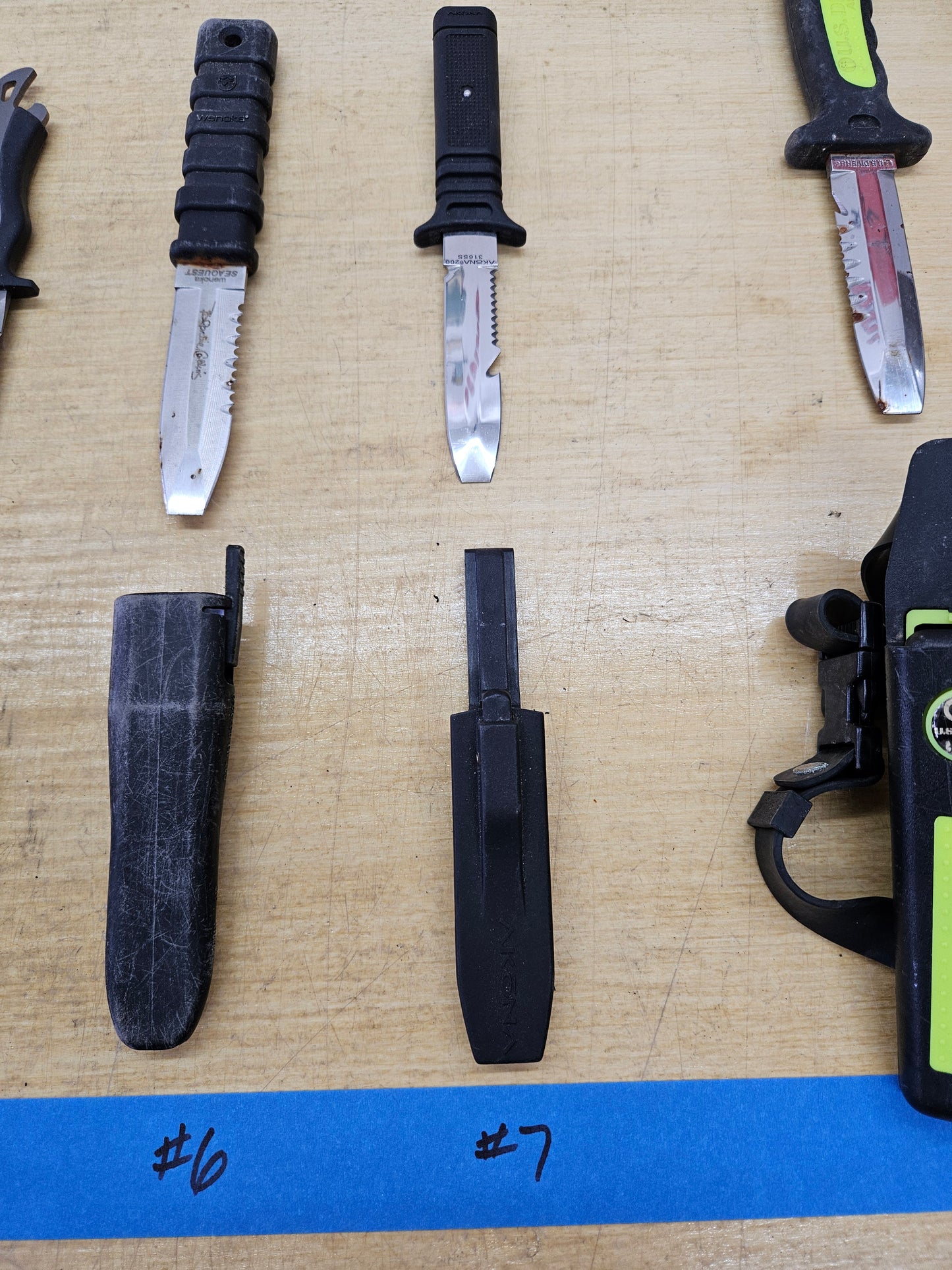 Divers Knives and Tools