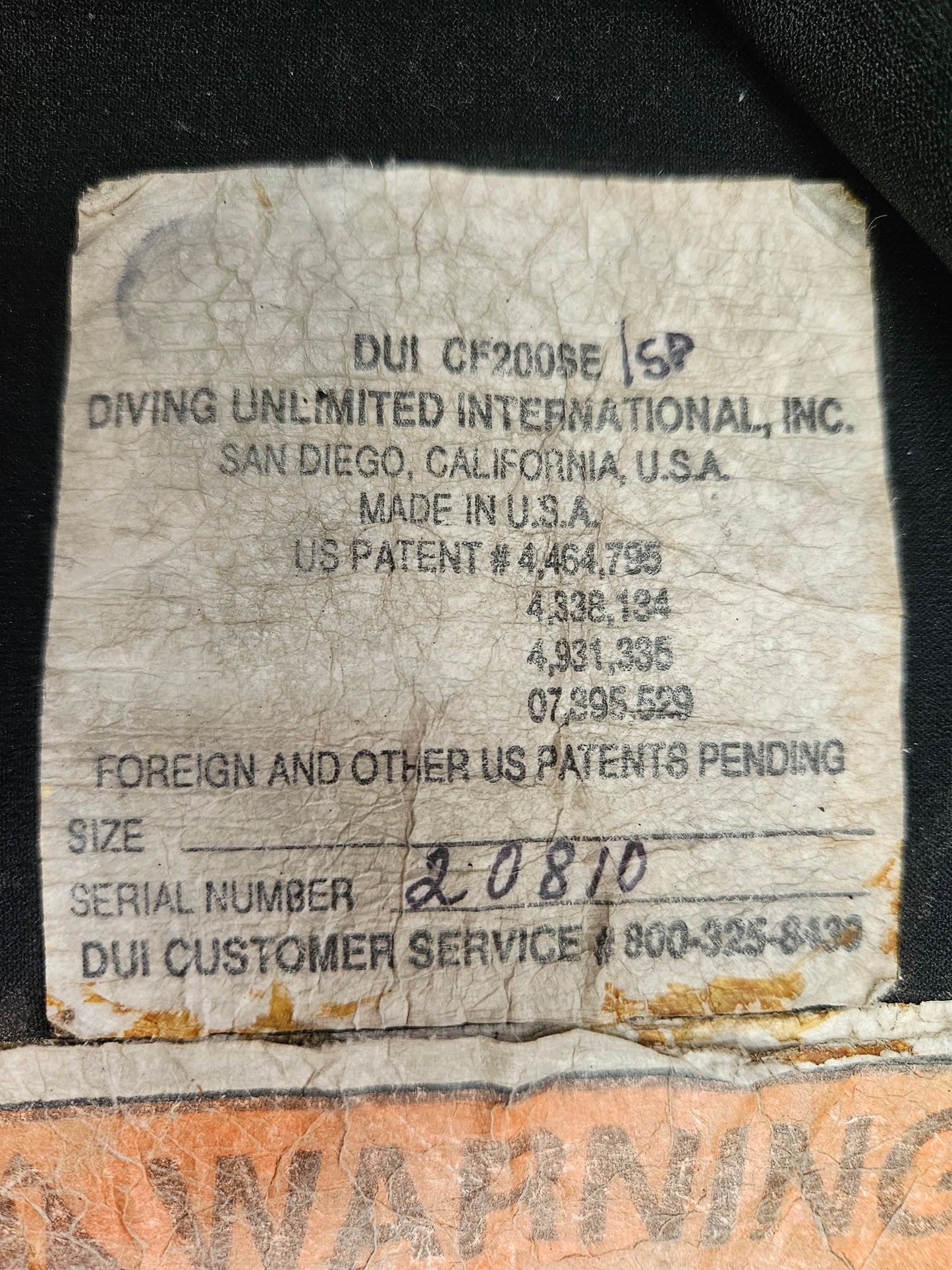 DUI CF200 Drysuit (Large??)