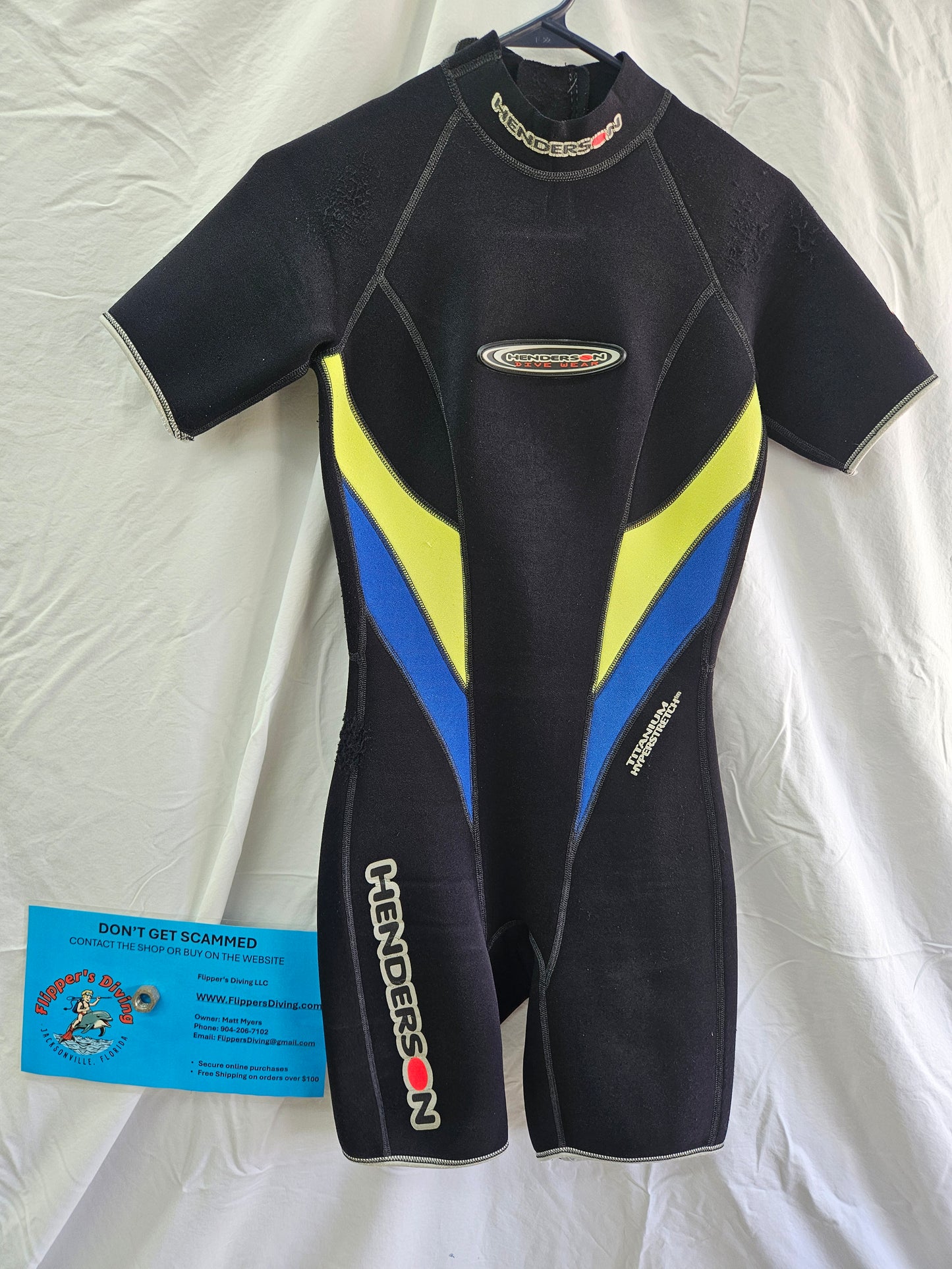 Henderons 3mm Shorty Wetsuit (Size 6)