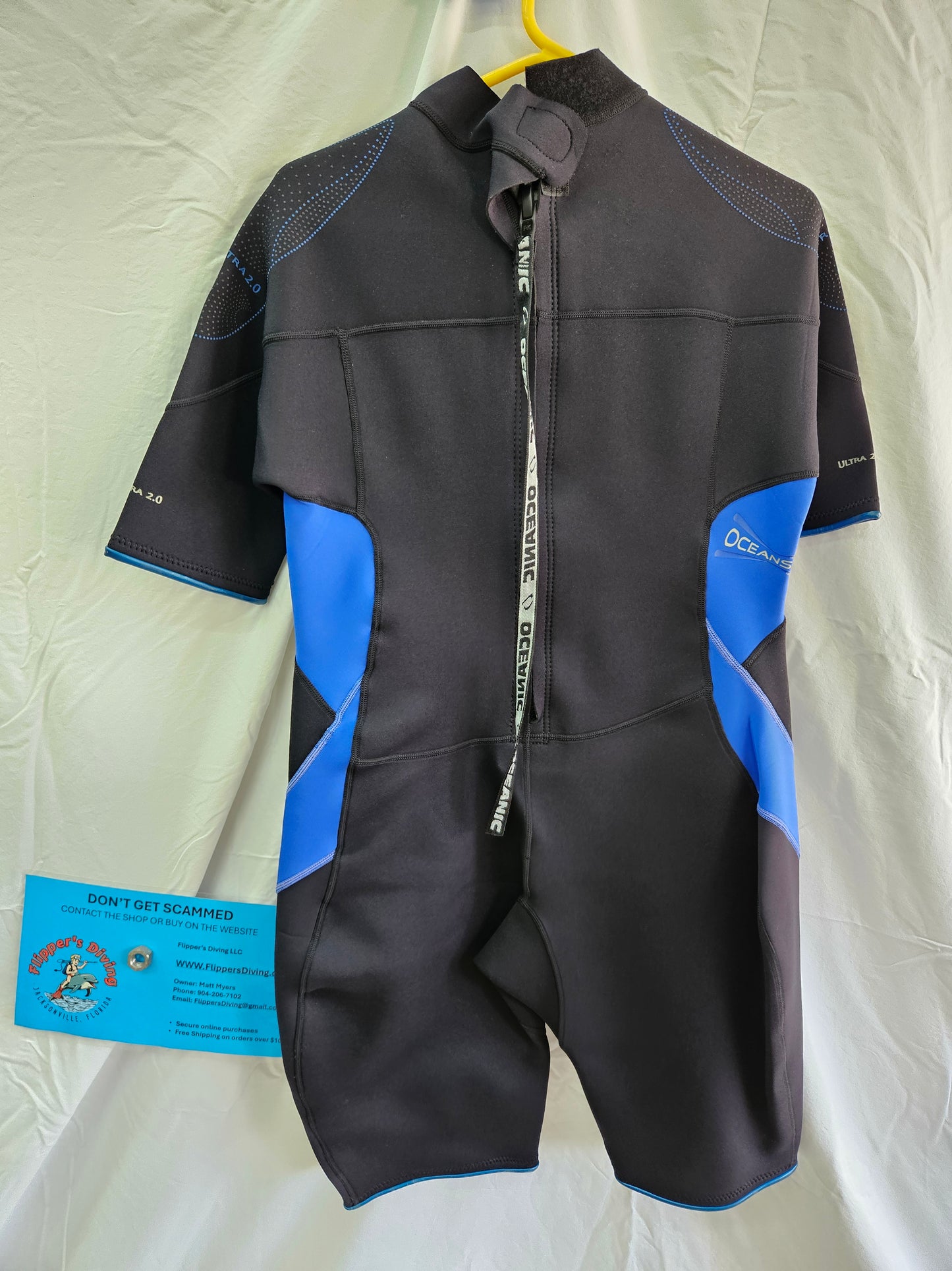 Oceanic Ultra 2.0mm Shorty Wetsuit (Size 16)
