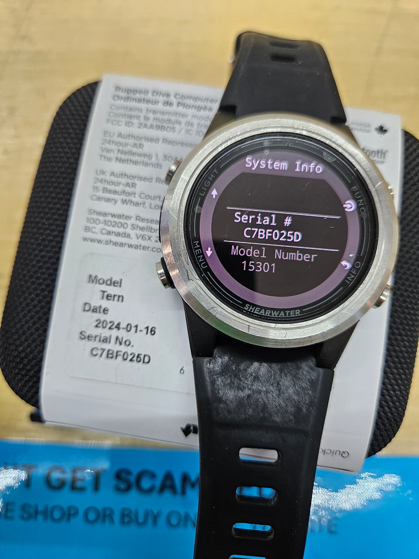Shearwater Tern Dive Computer (used)