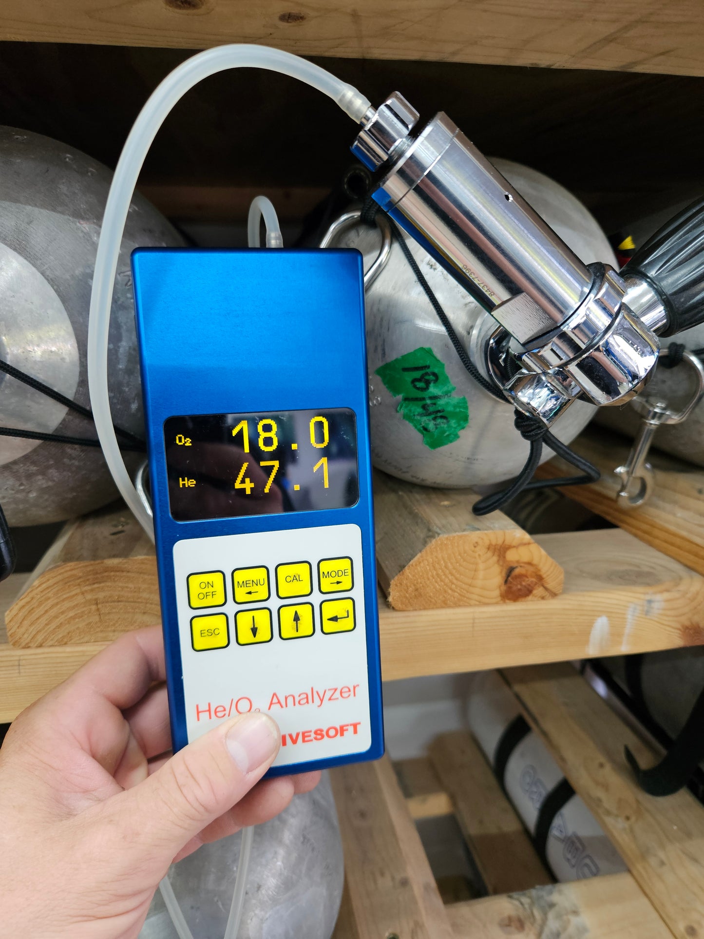 Divesoft Blender Pro Trimix/Nitrox Analyzer