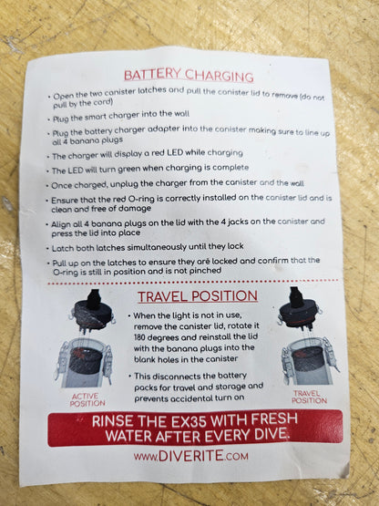 Dive Rite EX35 Canister Light