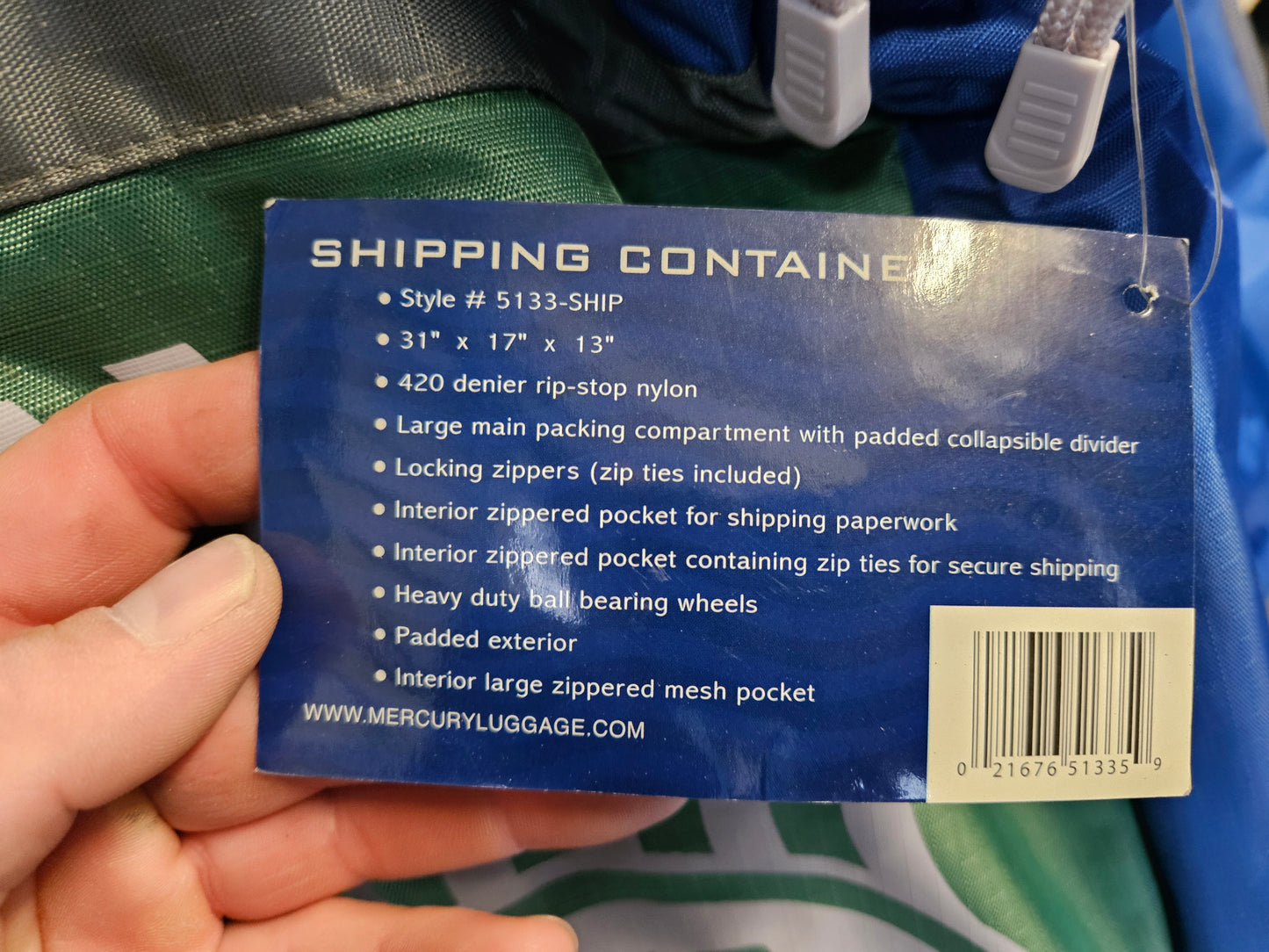 "SHIP IT" Luggage Bag