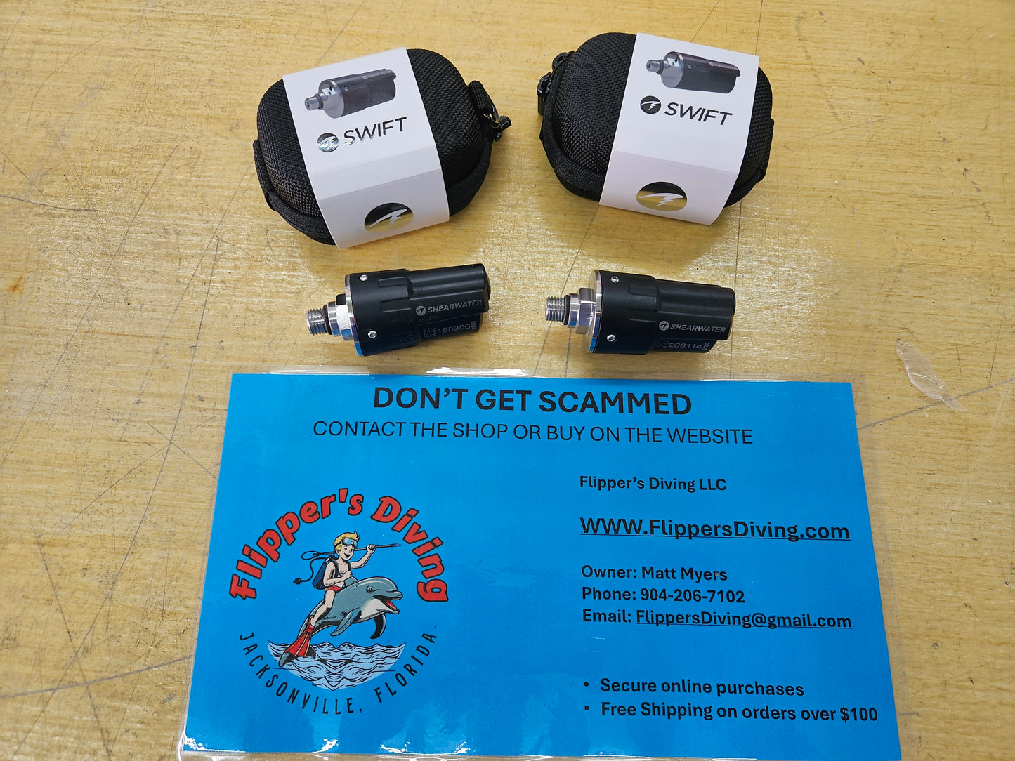Shearwater Swift AI Transmitters (used)