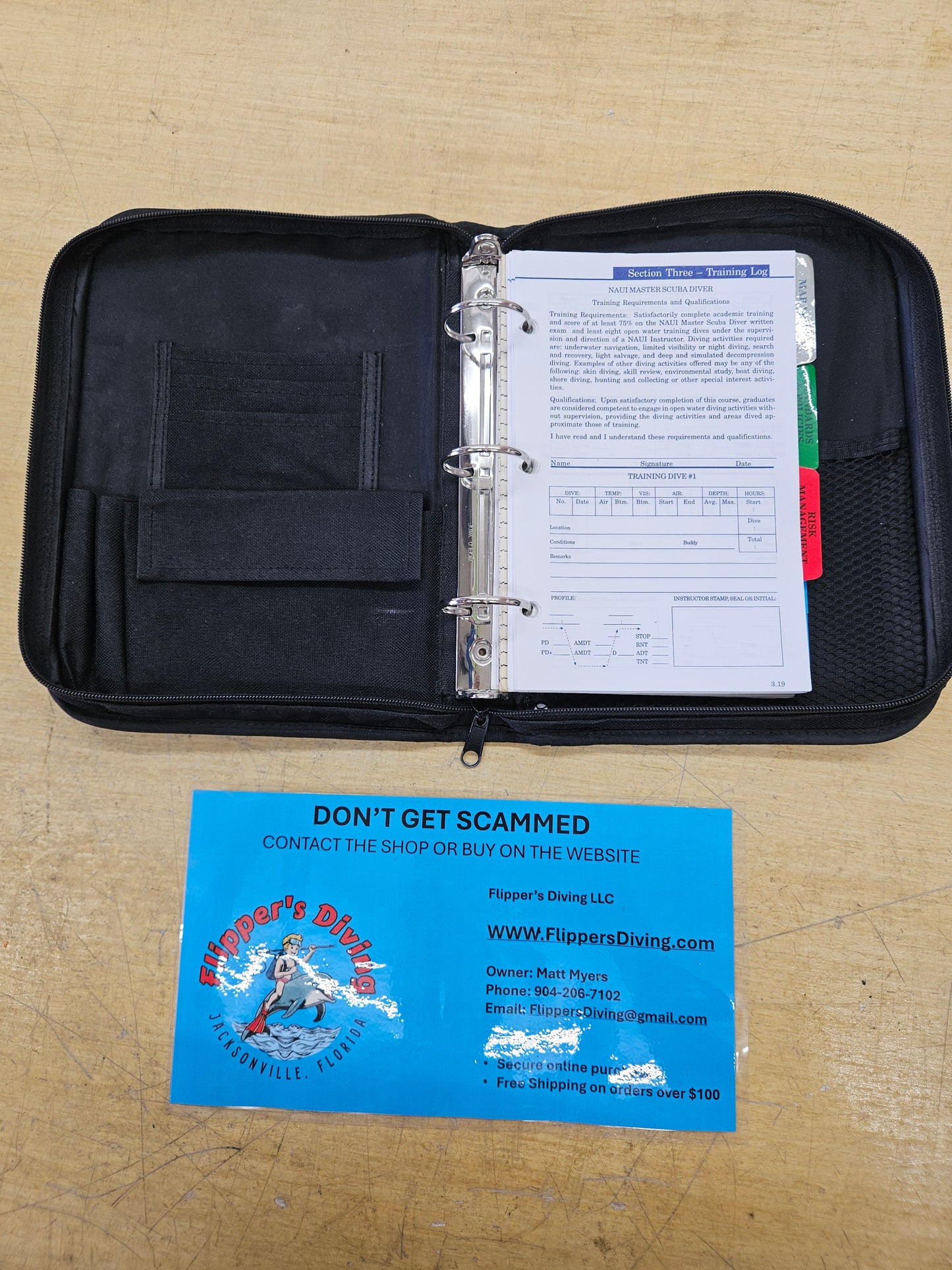NAUI Log Book