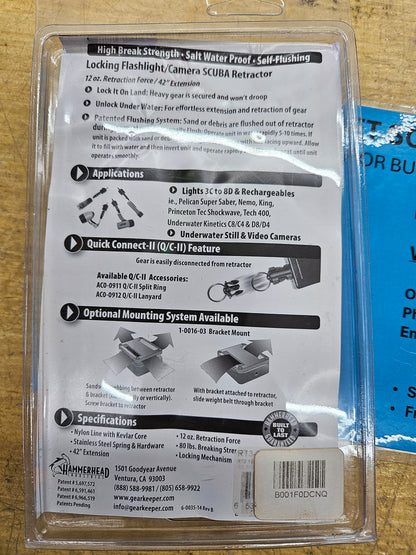 "Gear Keeper" Equipment Retractor