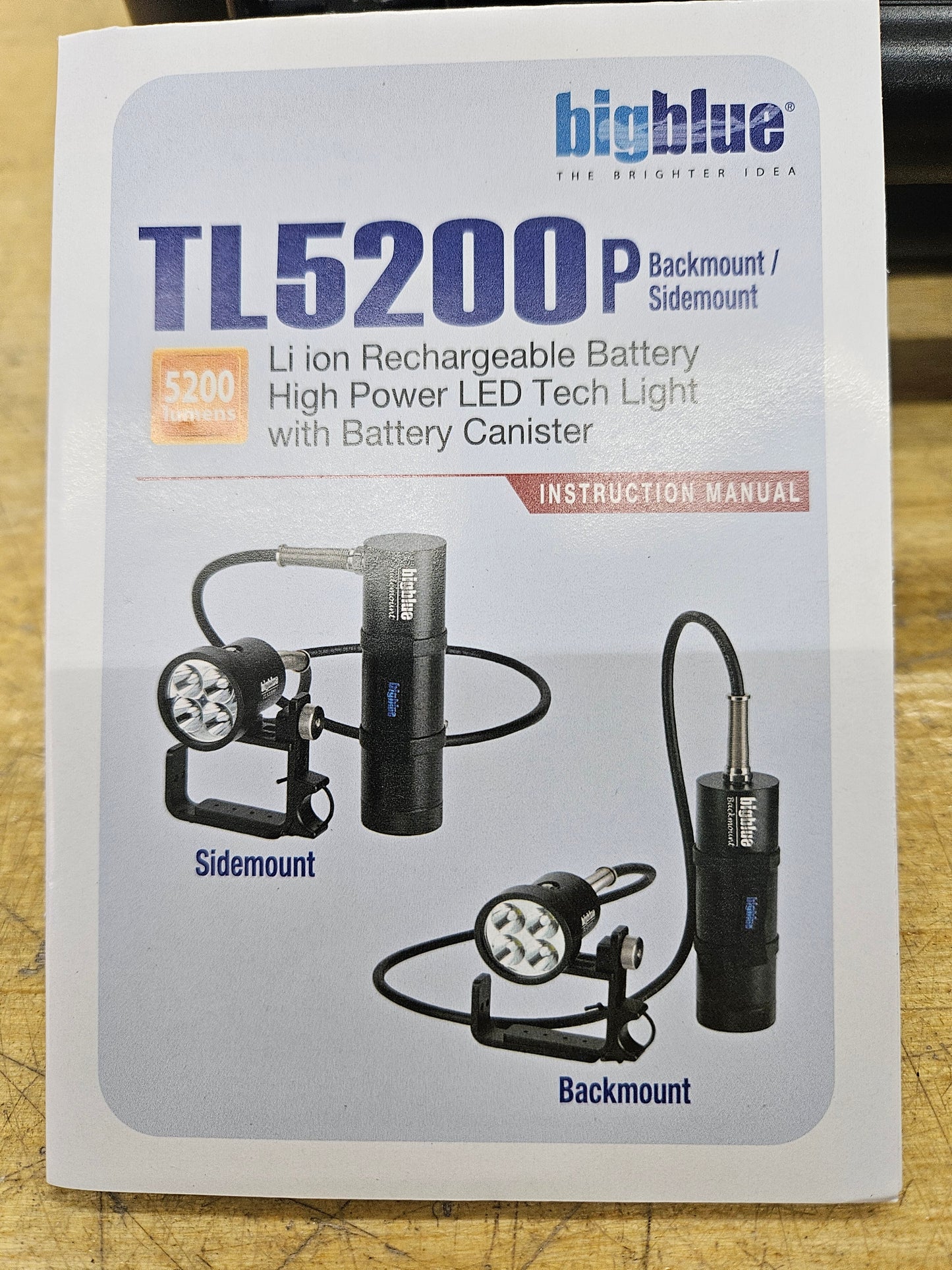 Big Blue TL5200 Sidemount Canister Light