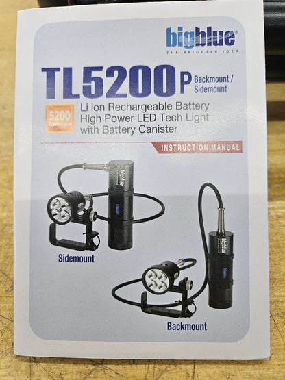 Big Blue TL5200 Sidemount Canister Light