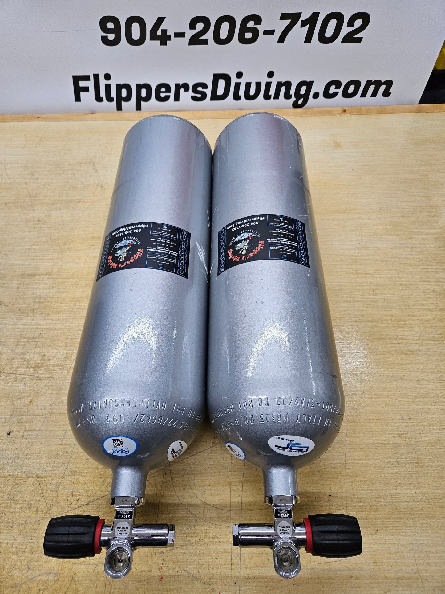 Faber LP85 Steel Cylinders (PAIR)
