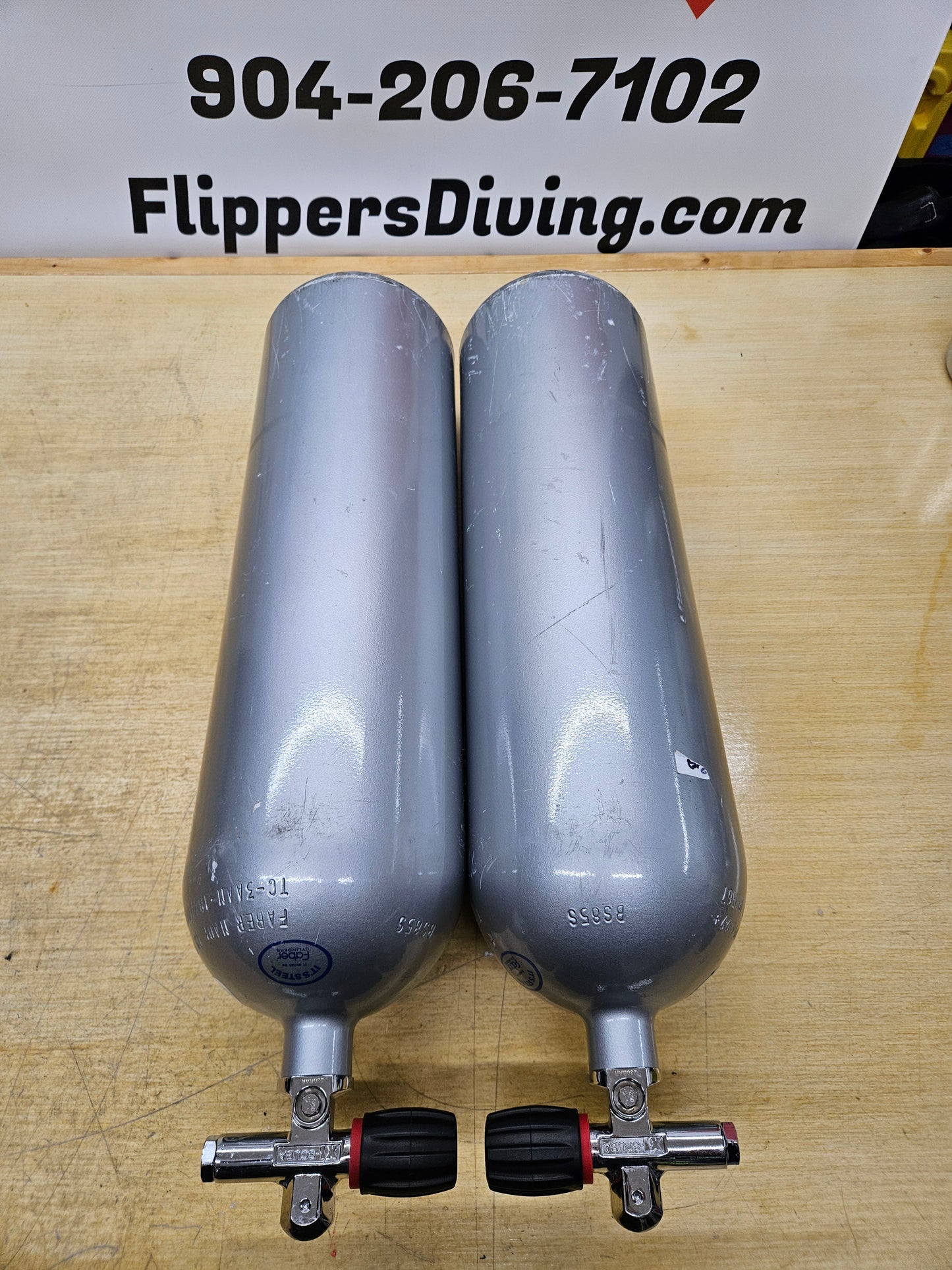 Faber LP85 Steel Cylinders (PAIR)