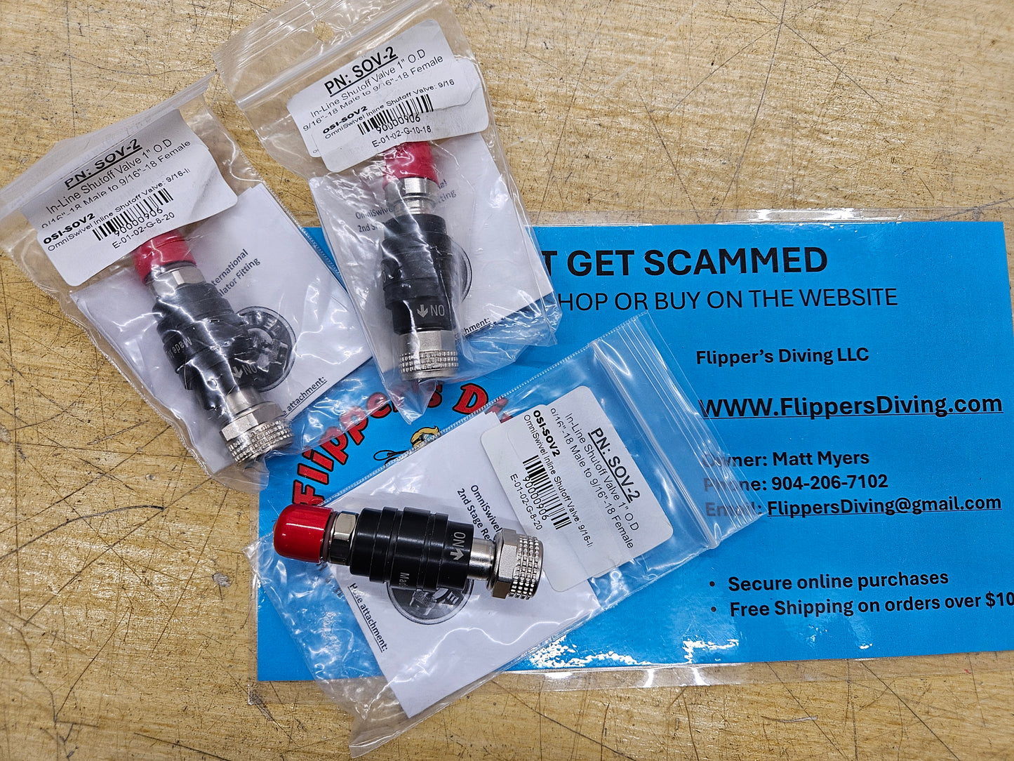 Omni Swivel inline LP gas shut off