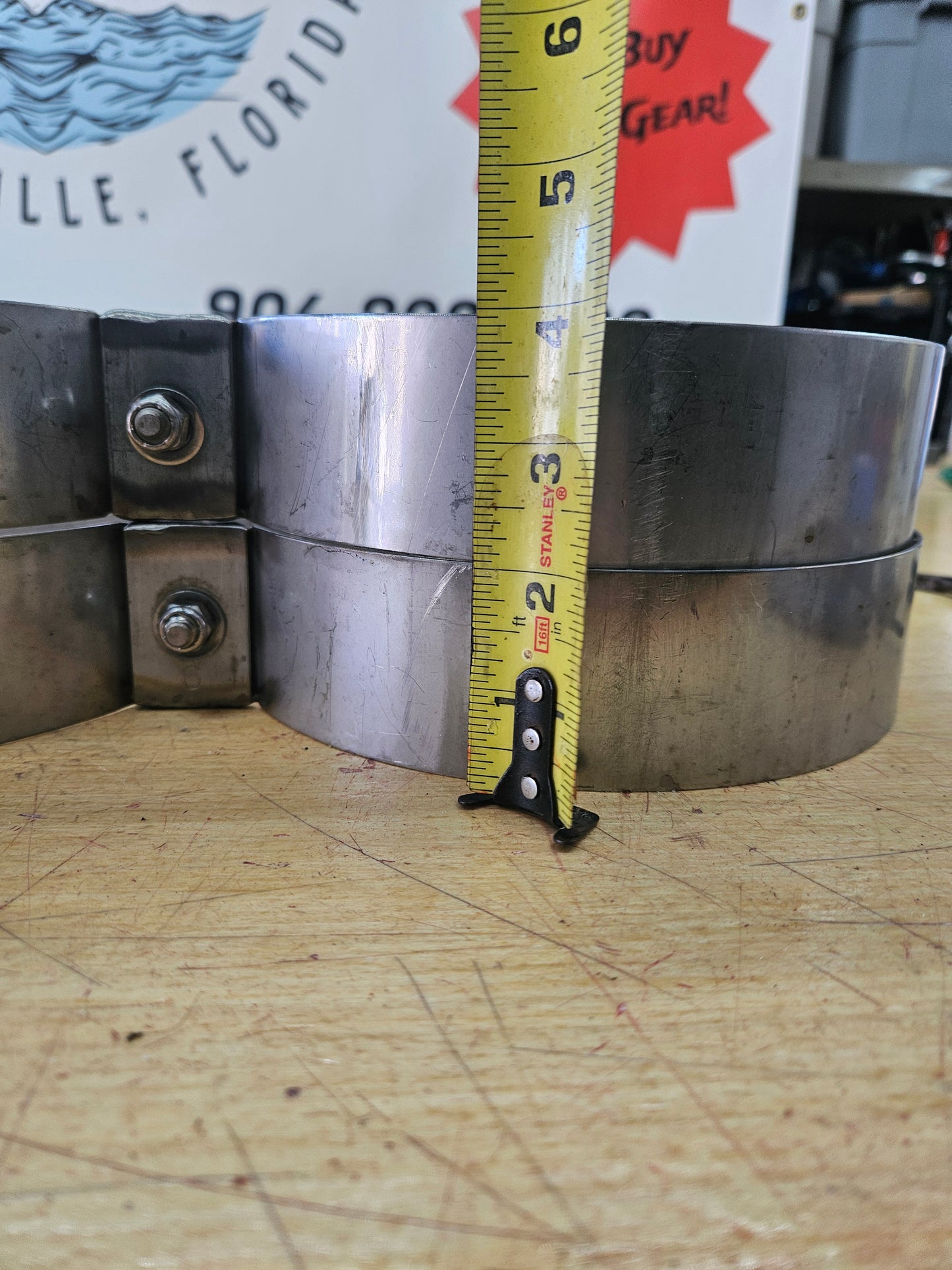 SS Tank Bands 8" (1-13-26 #2)