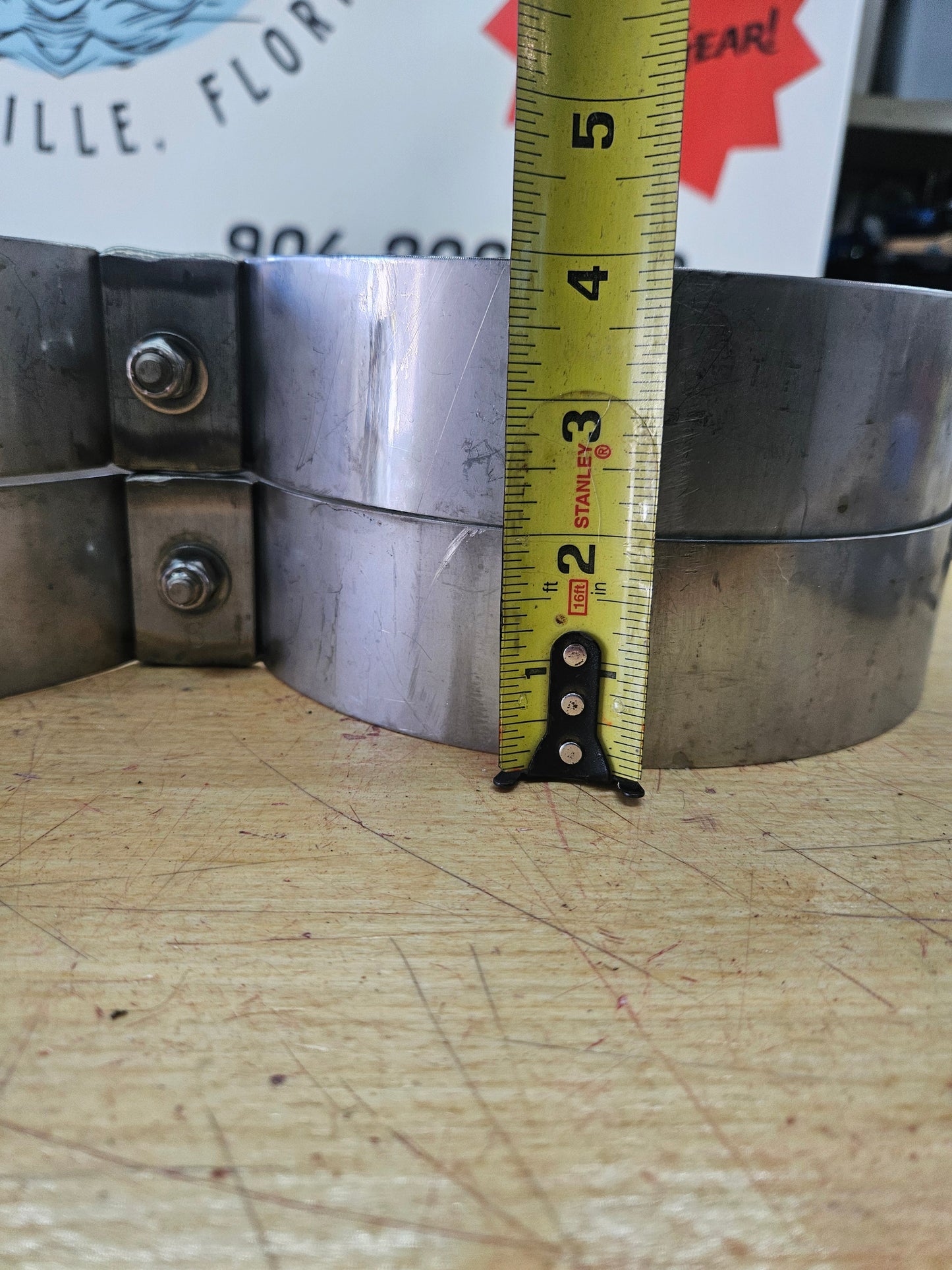 SS Tank Bands 8" (1-13-26 #2)