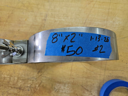 SS Tank Bands 8" (1-13-26 #2)