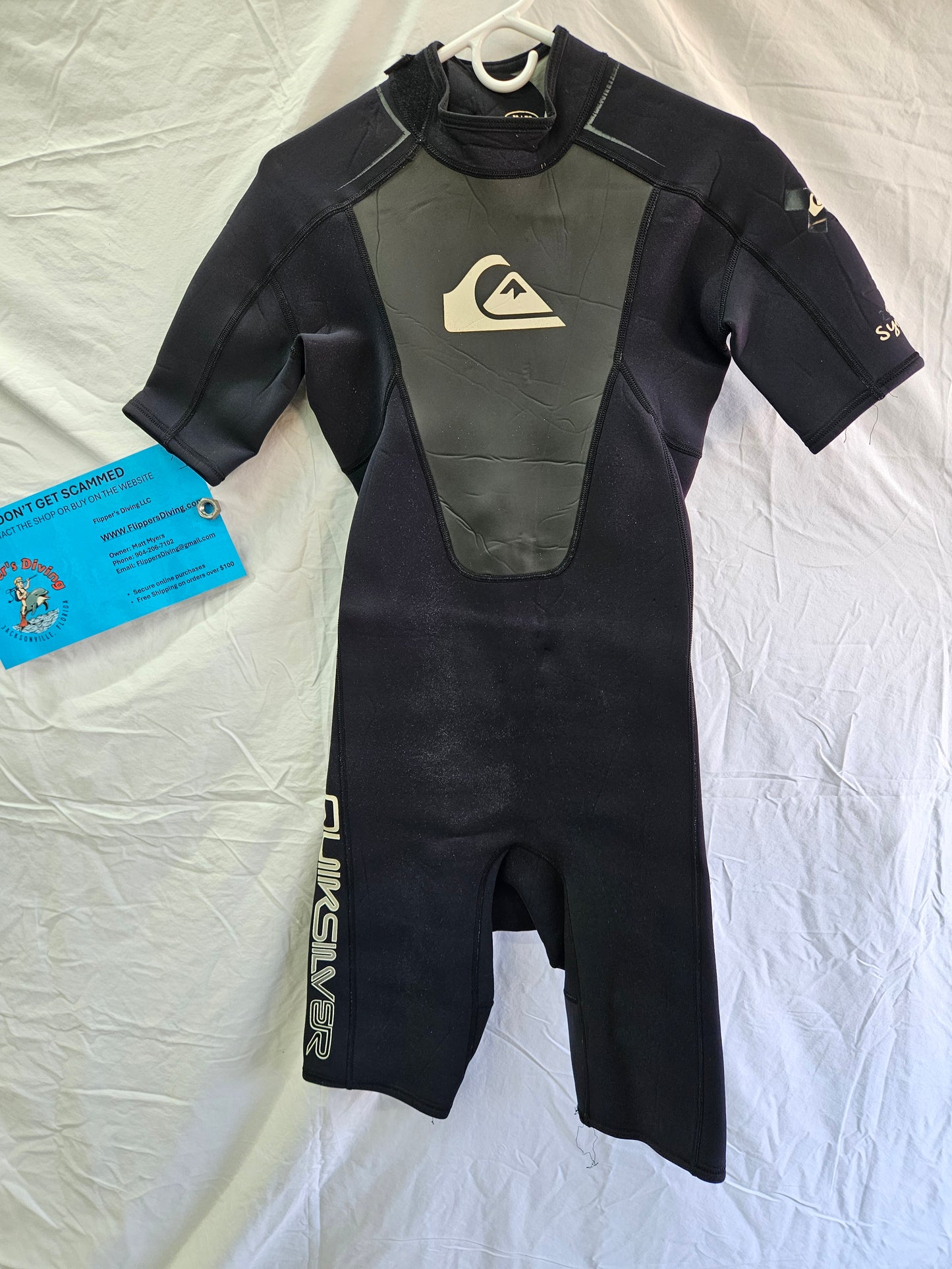 Quicksilver "Syncro" 2/2mm Shorty Wetsuit (MEDIUM)