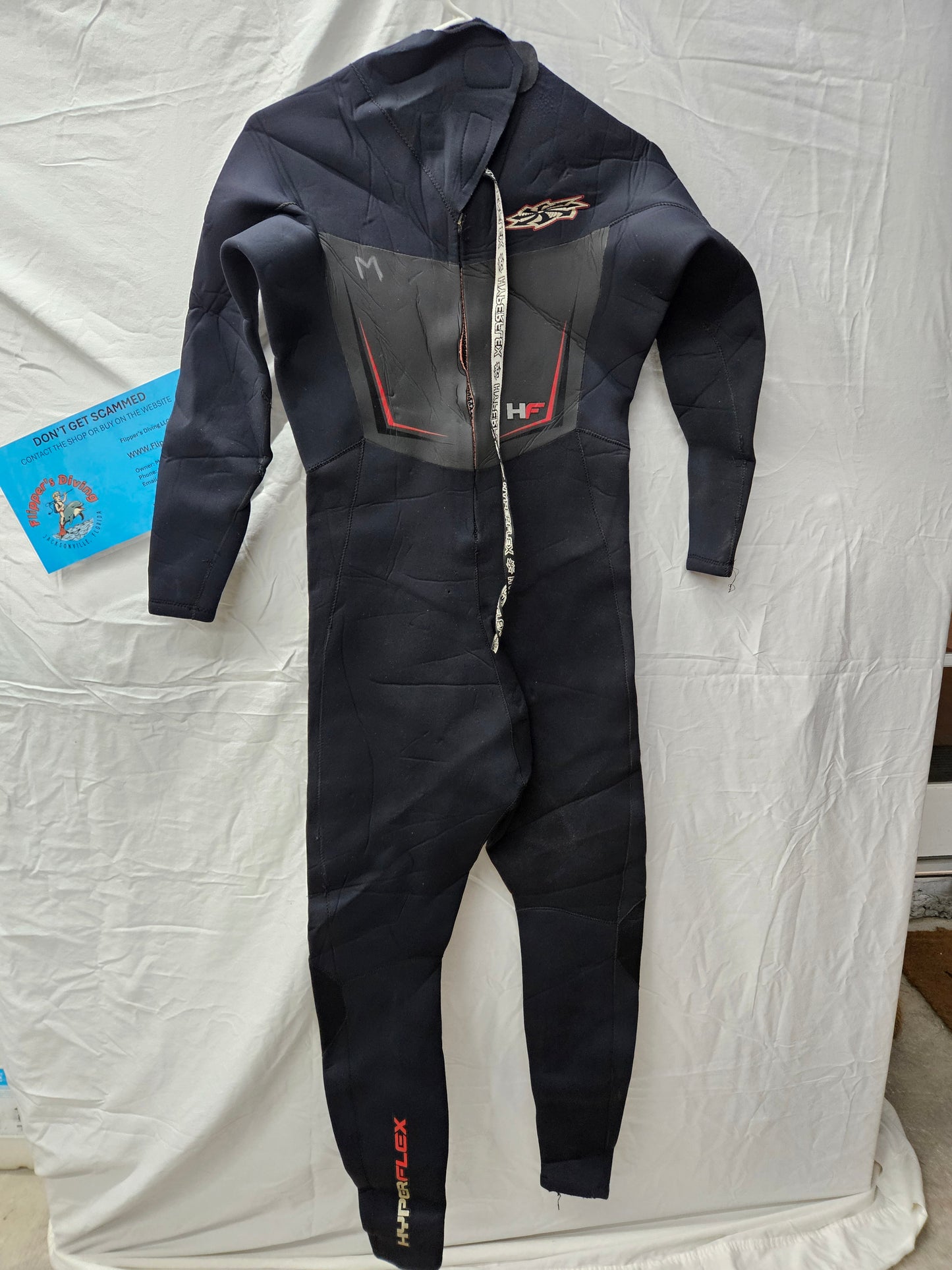 Hyperflex "Cyclone" 4/3mm Wetsuit (MEDIUM) *Repaired*