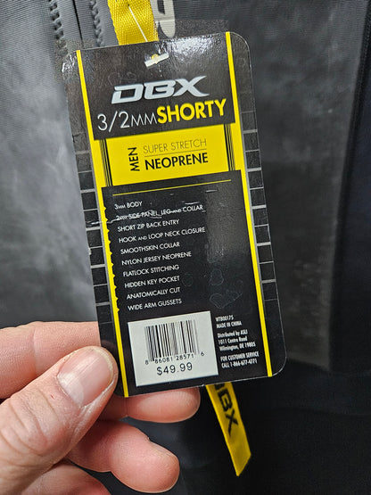 OBX 3/2mm Shorty Wetsuit (SIZE 2XL) *NOS*