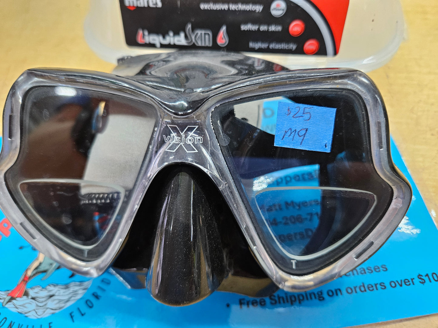 Mares "X-Vision" Mask (with readers!) (M9)