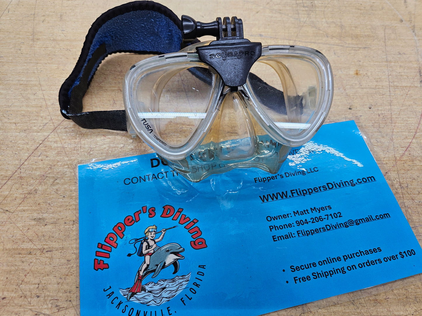 Tusa Dive Mask *GOPRO MOUNT* (M42)