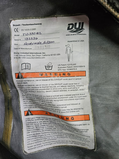 DUI TLS350 Drysuit (XL Short)